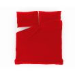 Francouzské jednobarevné bavlněné povlečení 220x200, 70x90cm červené
