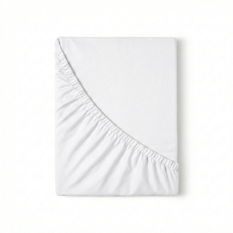 Jersey prostěradlo s lycrou bílé