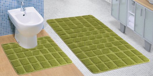 Koupelnová a WC předložka zelený mech