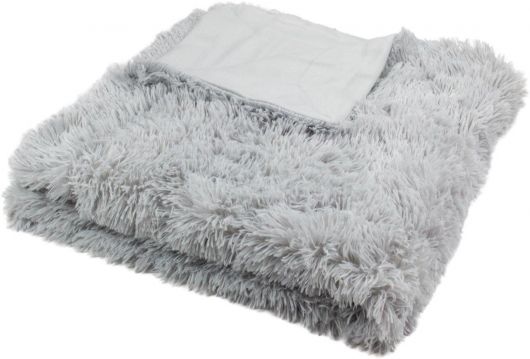 Luxusní deka s dlouhým vlasem 150x200cm SVĚTLE ŠEDÁ
