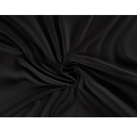 Saténové prostěradlo LUXURY COLLECTION 120x200cm černé